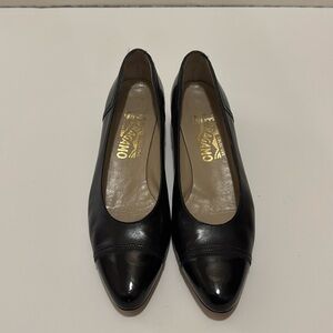 Salvatore Ferragamo Black Italian Heels. Size 8. Condition- 8 out of 10.